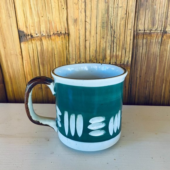 SOLD Vintage 50's Hawaiian-Style Handmade Ceramic Mug